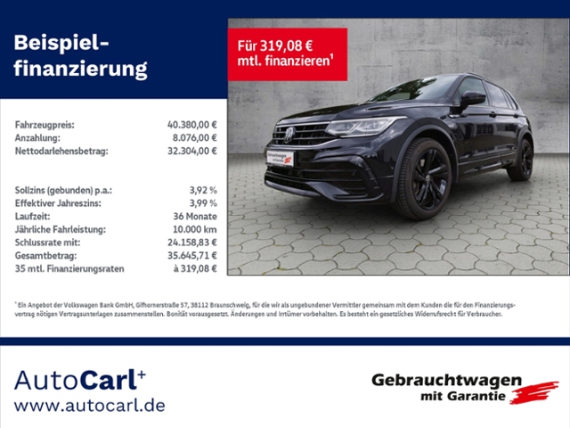 Tiguan R line 2.0 TSI 4M DSG IQ.Light/AHK/Black/