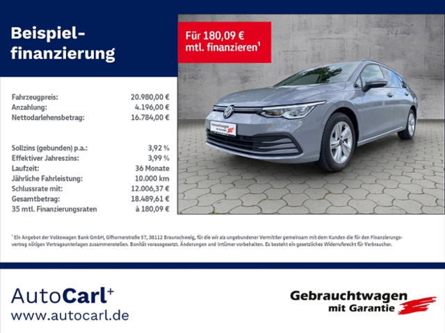 Golf VIII Variant Life 2.0 TDI DSG LED+/3-Zonen/