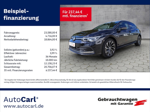 Golf VIII Active 2.0 TDI DSG LED+/NAV/ACC KLIMA 