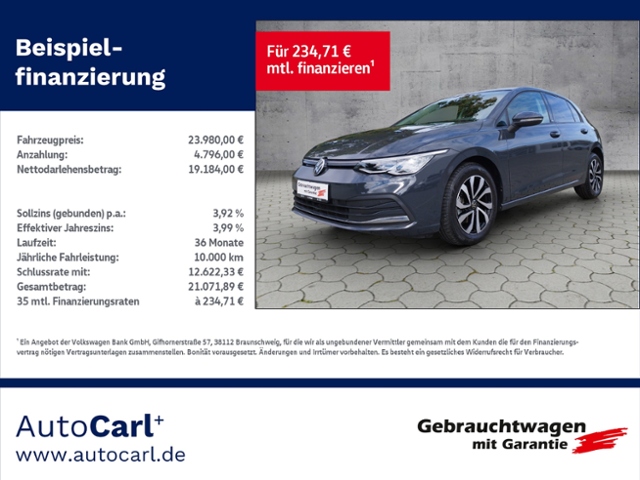 Golf VIII Active 2.0 TDI DSG NAV/ACC/PANO KLIMA