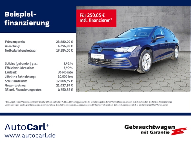 Golf VIII Variant Life 2.0 TDI DSG NAV/ACC/L+S K