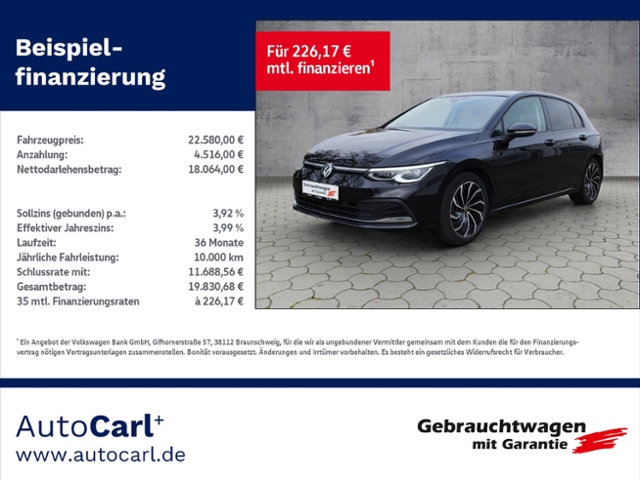 Golf VIII Active 1.5 TSI NAV/LED+/ACC KLIMA LED 