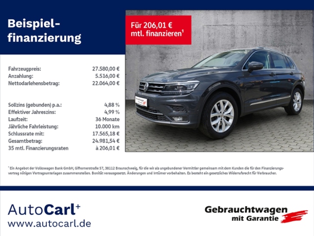Tiguan Highline 2.0 TDI 4Motion DSG STH/NAV KLIM
