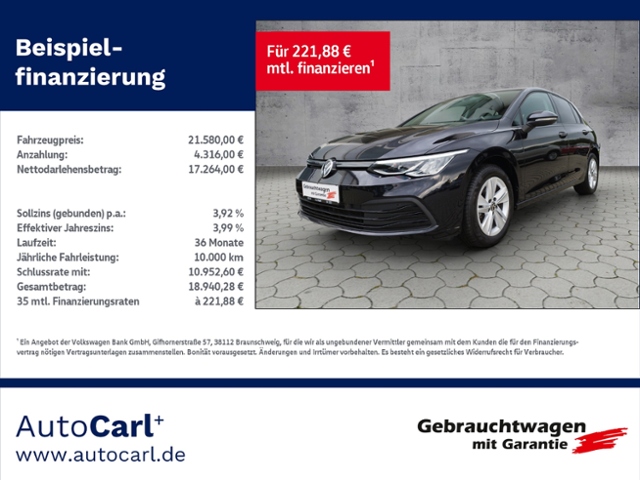 Golf VIII Life 2.0 TDI BusinessPrem. KLIMA LED N
