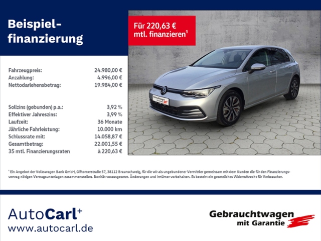 Golf VIII Active 1.5 TSI STH/NAV/ACC KLIMA LED N