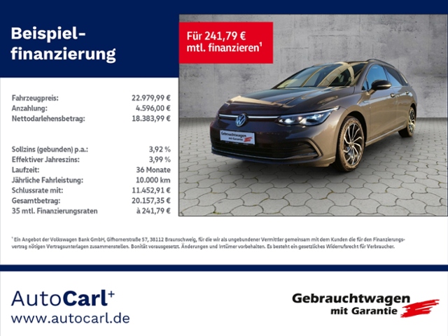 Golf VIII Variant Style 2.0TDI DSG/AHK/Navi/L+S/